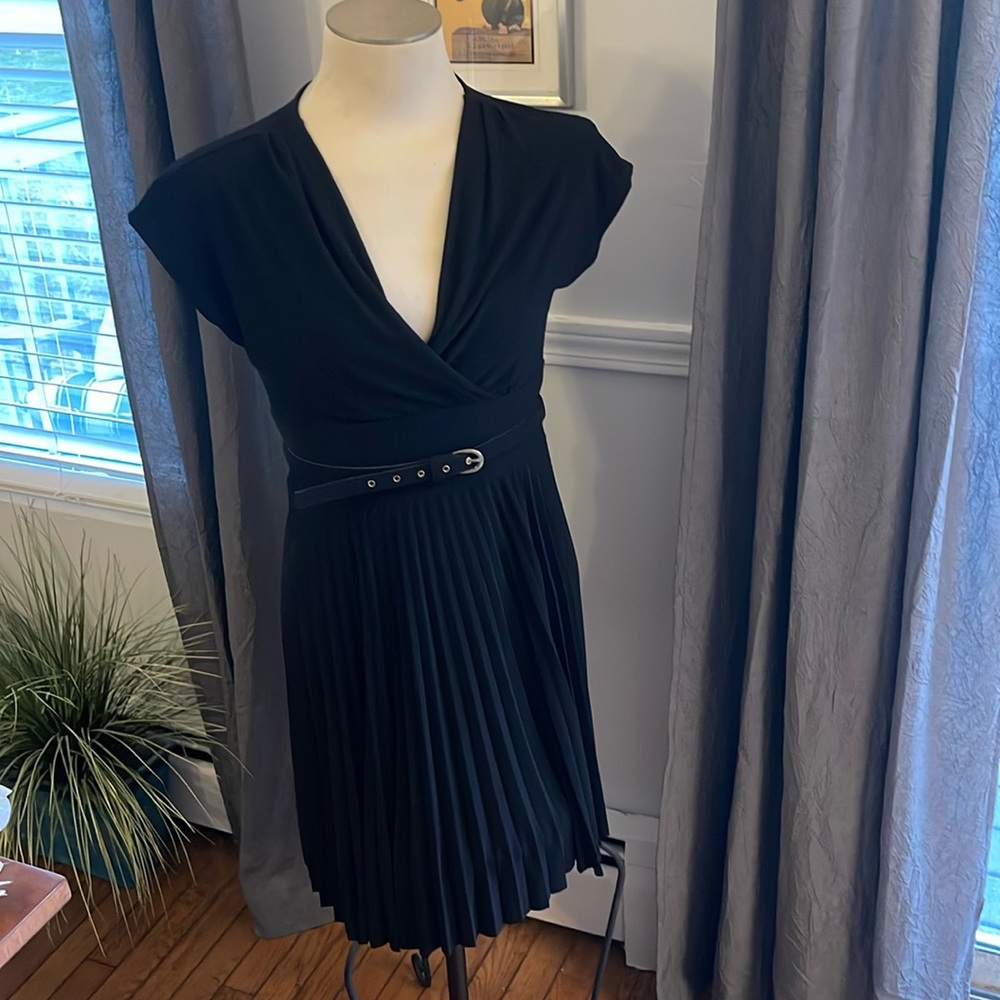 Alfani Little Black Dress with belt - Women’s Petite Medium